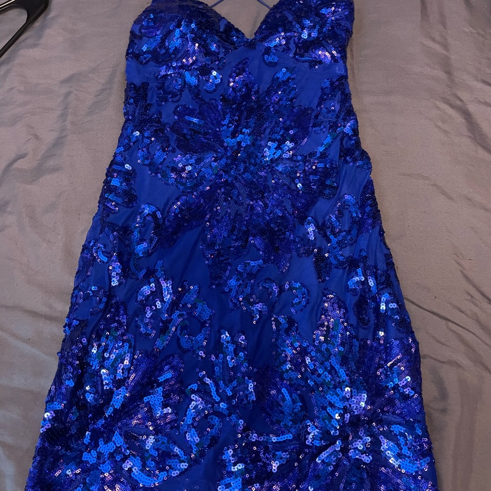 Windsor Royal Blue Sequin Dress